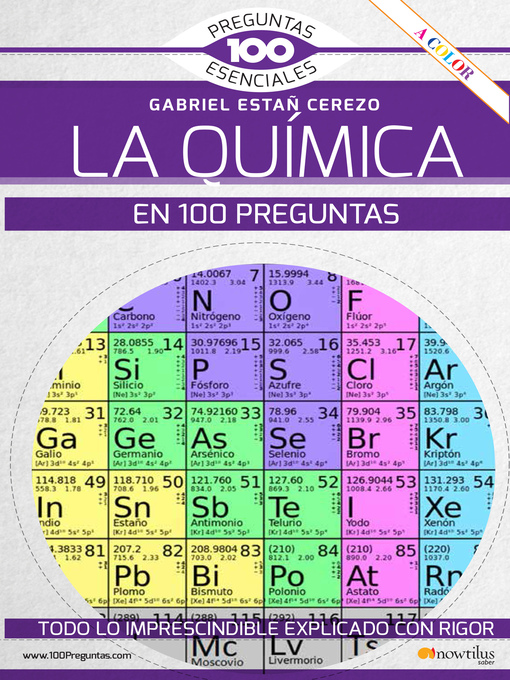Title details for La química en 100 preguntas by Gabriel Estañ Cerezo - Wait list